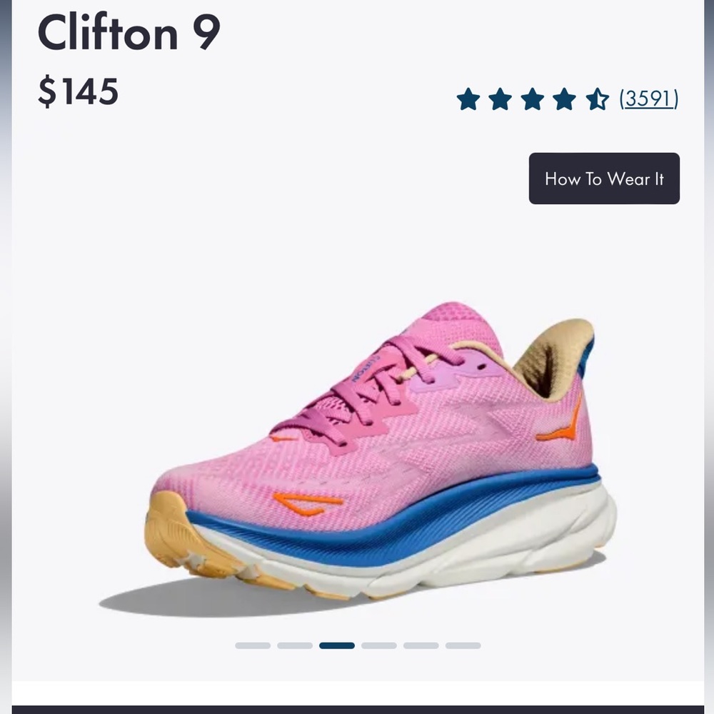 Hoka Clifton 9 size US 10D UK 8.5